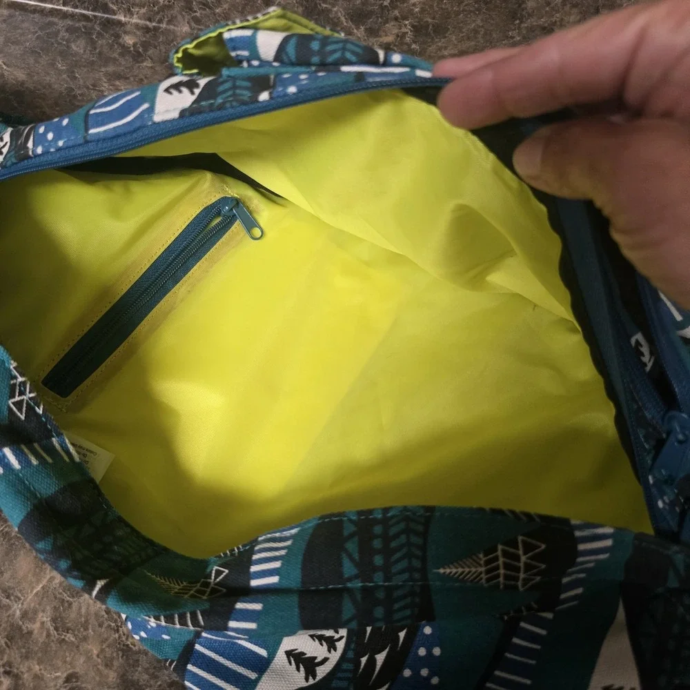 KAVU Teal Rope Bag Sling Backpack Unisex OS Outdoors Festival Concert Hiking
